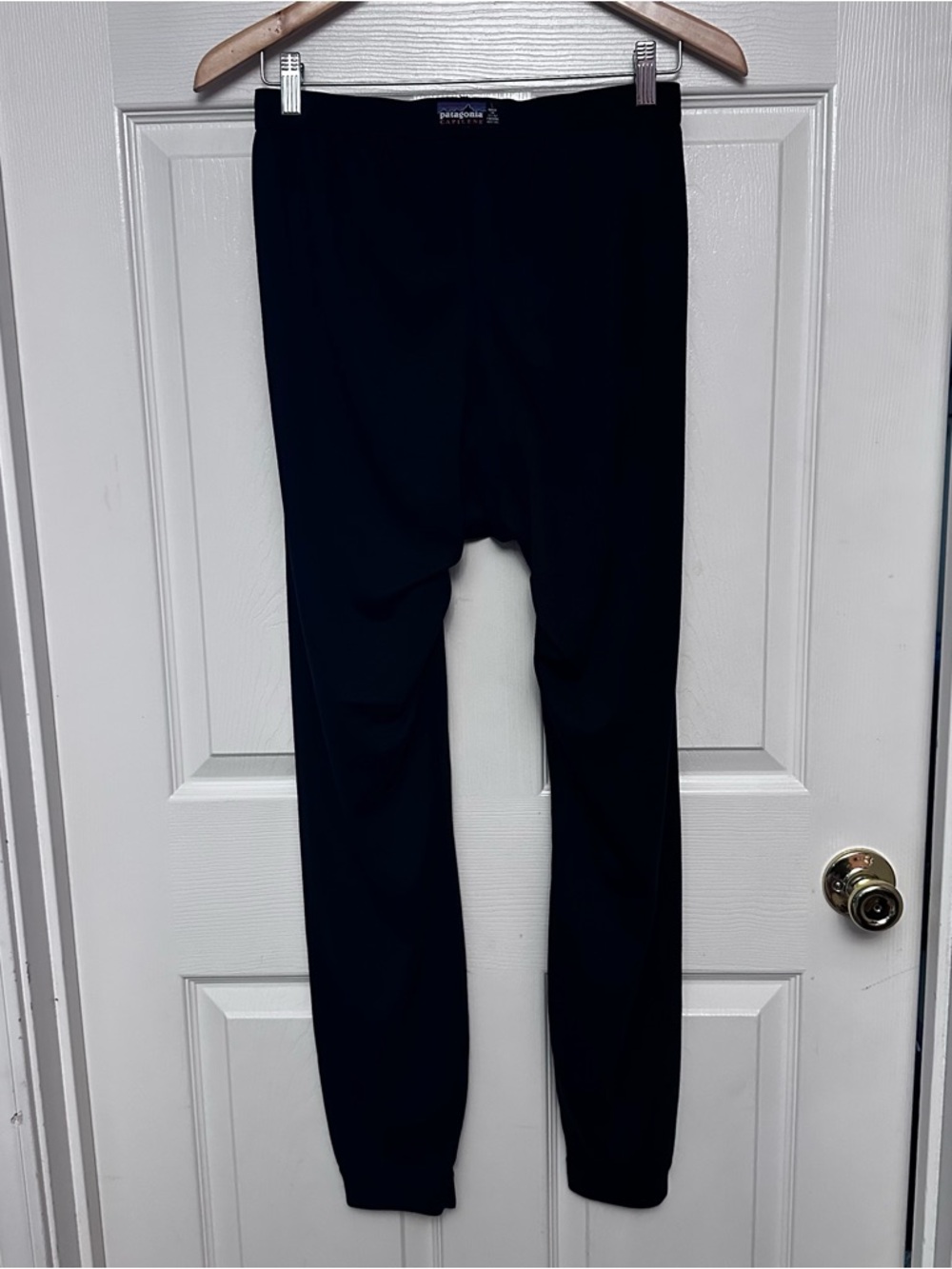 Vintage Patagonia Mens Capilene Base Layer Bottoms Pants Size Large Black USA